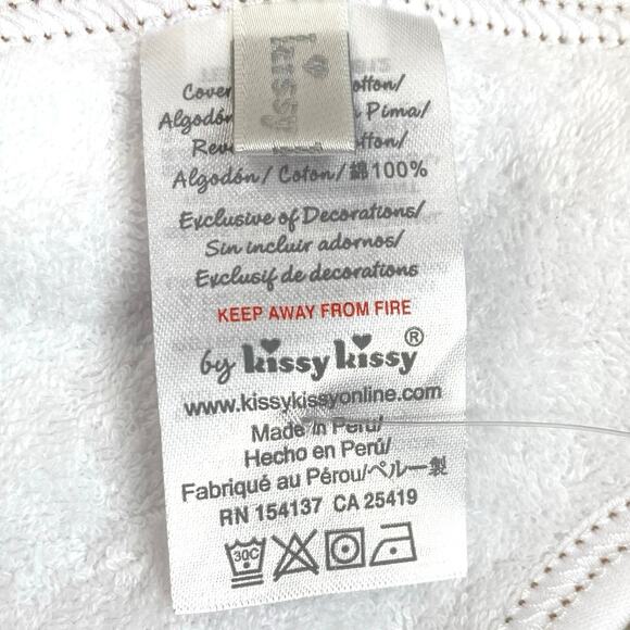 NEW KISSY KISSY Noah's Ark Boys Girls Unisex 100% Pima Cotton Bib One Size O/S - Picture 7 of 9